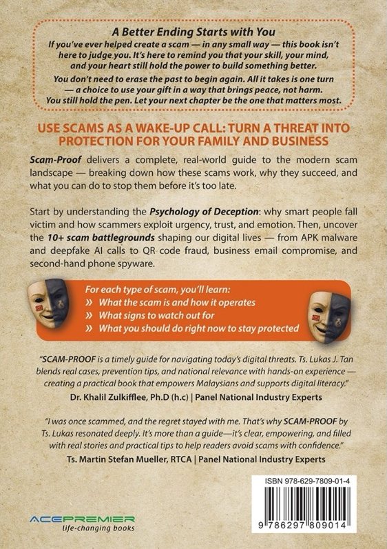 Back cover of Scam-Proof: Before It's Too Late