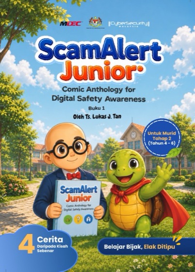 ScamAlert Junior Buku 1, a Bahasa Malaysia comic book for children
